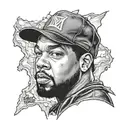 ice cube from nwa tattoo design idea