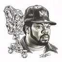 ice cube from nwa tattoo design idea