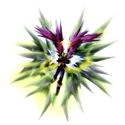 tree merging with fenix tattoo design idea