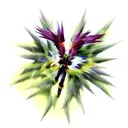 tree merging with fenix tattoo design idea