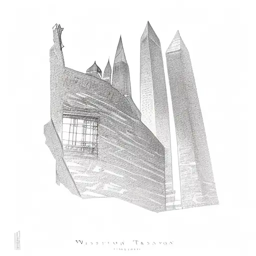 washington monument tattoo design idea