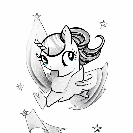 Little pony tattoo design idea