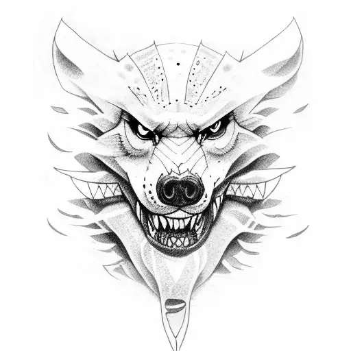 Lobo apex  tattoo design idea
