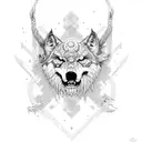 Lobo apex  tattoo design idea