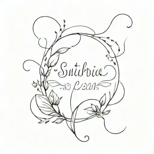 birth dates tattoo design idea