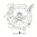 birth dates tattoo design idea