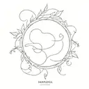 birth dates tattoo design idea