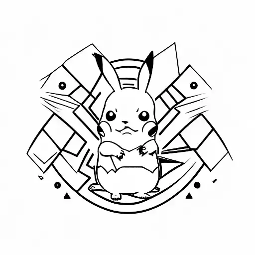 pikachu tattoo design idea