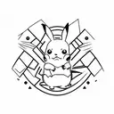 pikachu tattoo design idea