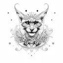 Sonne mit Narr tattoo design idea