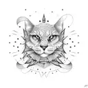 Sonne mit Narr tattoo design idea