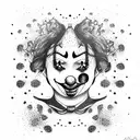 Clown  tattoo design idea