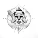 Hades tattoo design idea