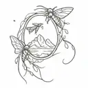 tomb of fireflies tattoo design idea