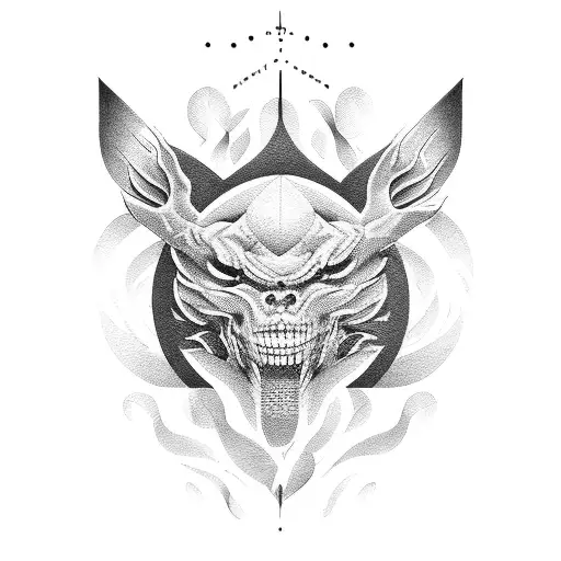 number 444 tattoo design idea