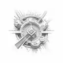 3 fist tattoo design idea