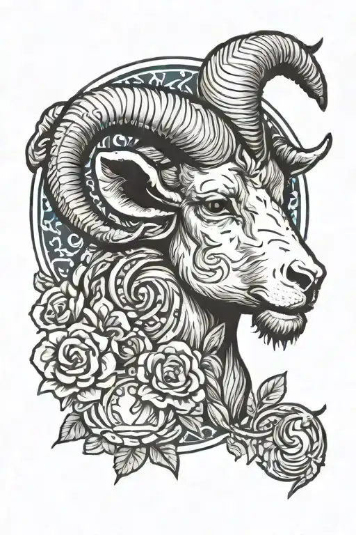 aries zodiac sign astrology tattoo design idea