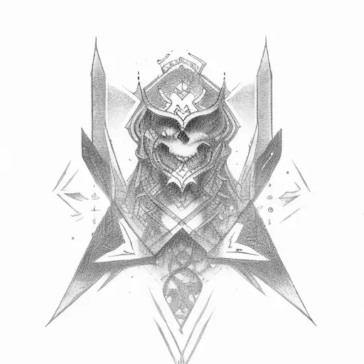 fate letter tattoo design idea