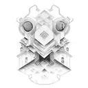 bricks tattoo design idea