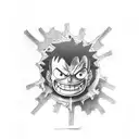 gear 5 luffy tattoo design idea