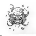 gear 5 luffy tattoo design idea