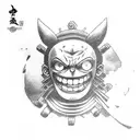 gear 5 luffy tattoo design idea