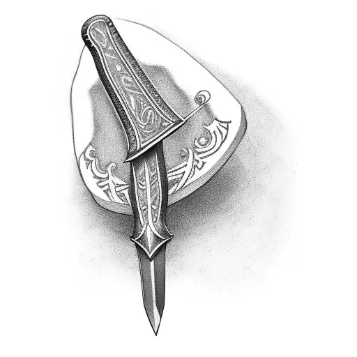 Thorfinn dagger tattoo design idea