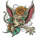 fuck bitches get money  tattoo design idea