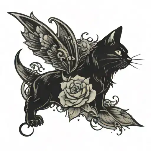 Blackout tattoo design idea