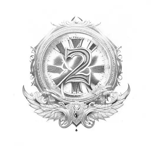 28 in Roman numerals tattoo design idea