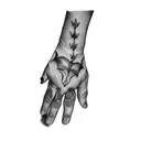 bats on a hand tattoo design idea