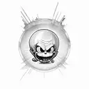 Sans from undertale  tattoo design idea