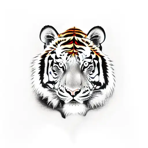 Chinese tiger full body  tattoo design idea