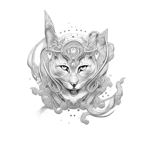 mix of croatian knot called pleter and korean knot called maedeup tattoo design idea