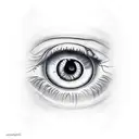 eye in triangle tattoo design idea