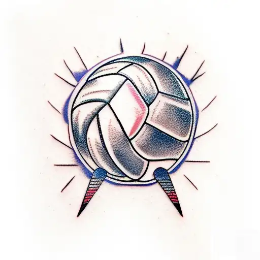 volleyball spike  tattoo design idea