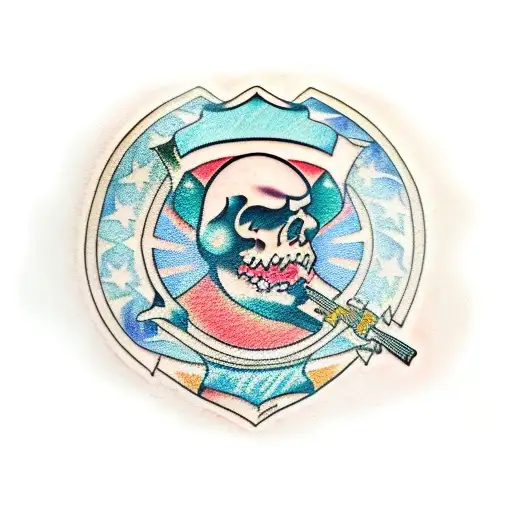 chechen flag  tattoo design idea