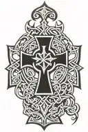 celtic cross tattoo design idea
