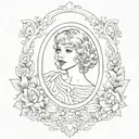 Combine subtle taylor swift references with Mac Miller's 'Divine Feminine' mirror frame tattoo design idea