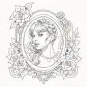 Combine subtle taylor swift references with Mac Miller's 'Divine Feminine' mirror frame tattoo design idea