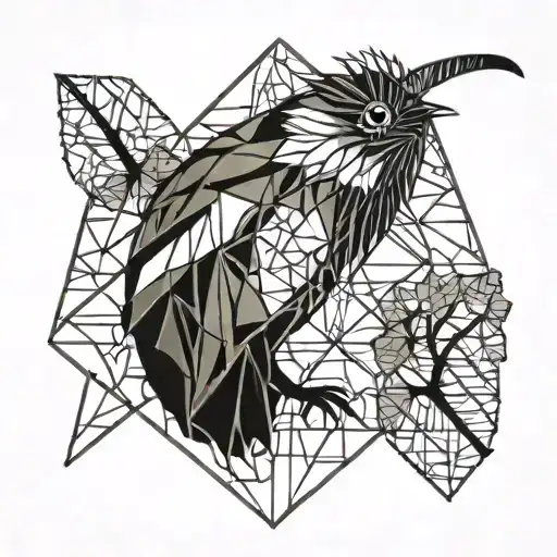 small kiwi bird tattoo design idea