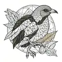 small kiwi bird tattoo design idea