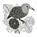 small kiwi bird tattoo design idea