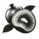 kiwi fruit tattoo design idea