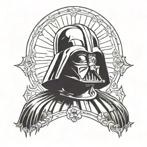 darth vader tattoo design idea