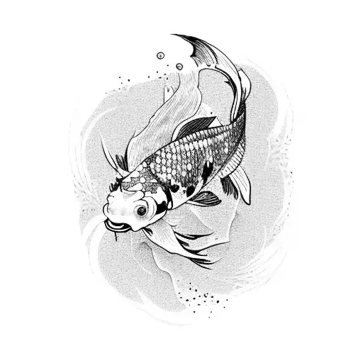 Koi Fish tattoo design idea