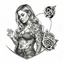 sydney sweeney tattoo design idea