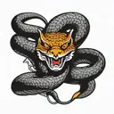 dodge viper logo realistic tattoo design idea