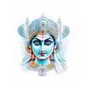 Godess durga with name Amit , Ma ,Paa tattoo design idea