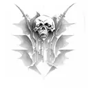 Deathbat tattoo design idea